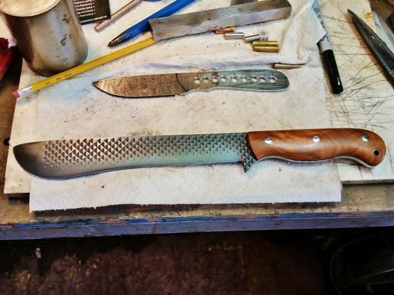 Making a HUGE CHOPPER - our biggest knife so far 