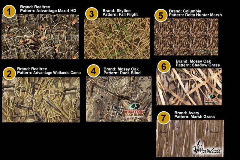 FastGrass Camouflage, the Original All Natural Camouflage for layout,  permanent, popup and boat blinds