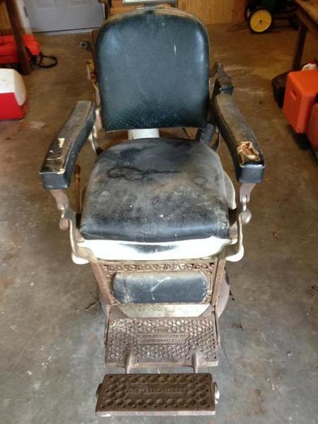 Spf Berninghaus Hercules Antique Barber Chair Extras 400
