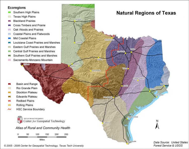 Name the regions of Texas. - Texas Hunting Forum