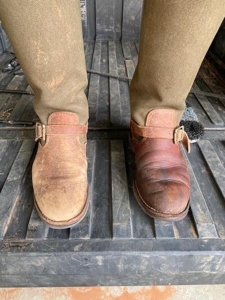 Conditioner for scuffed leather on Chippewa boots Texas Hunting