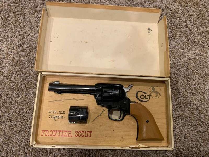 Colt Frontier Scout 22 Lr Mag Revolver W Dual Cylinder Fs Texas Hunting Forum