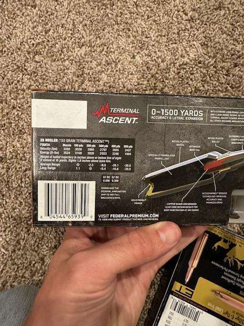 28 Nosler 150 gr E-Tip & 155 gr Federal Terminal Ascent - Texas Hunting ...